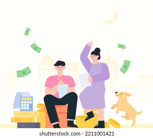 End of the year settlement financial illustration 