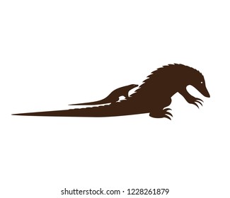 Endangered Pangolin Silhouette