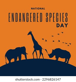 Endangered Species day suitable for social media post - Shutterstock ID 2296826147