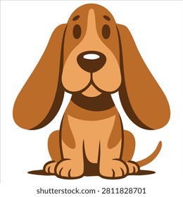 Endearing Dog Figure Created Using Simple Whimsical Line Work and Soft Aesthetic