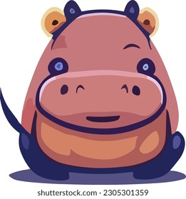 An endearing icon featuring a cute horse, showcasing the gentle and friendly nature that horses possess.