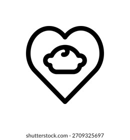 Endearing vector design for love icon, ideal for gifts, cards, and sentimental illustrations