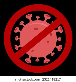 Endemic sign. After Virus covid19 Pandemic. Vector illustration design.  