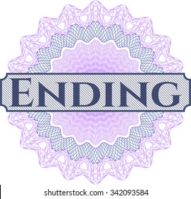 Ending abstract rosette