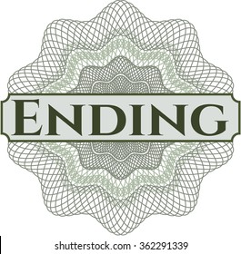 Ending abstract rosette