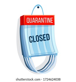 ending, continuation of quarantine. calendar - mask with a date isolated on white background. creative modern vector illustration