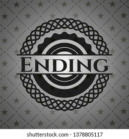 Ending dark icon or emblem