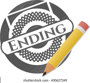 Ending draw (pencil strokes)