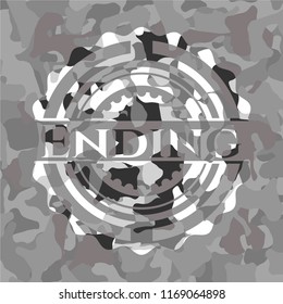 Ending grey camo emblem