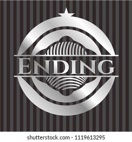 Ending silver shiny emblem