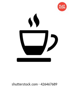 Ending tea Icon Flat Style Isolated Vector Illustration
