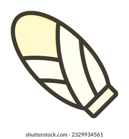 Endive Thick Line Filled Colors For Personal And Commercial Use.
