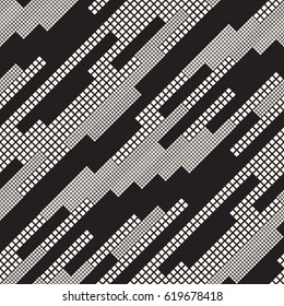Endless Abstract Background With Random Size Squares. Vector Seamless Pattern.