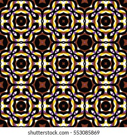 Endless abstract color engraving pattern. Texture for certificate or diploma, currency and money design. Single-leaf woodcut, xylography, printmaking. Vector Illustration