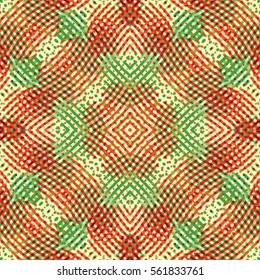 Endless abstract color engraving pattern. Texture for certificate or diploma, currency and money design. Single-leaf woodcut, xylography, printmaking. Vector Illustration
