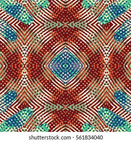 Endless abstract color engraving pattern. Texture for certificate or diploma, currency and money design. Single-leaf woodcut, xylography, printmaking. Vector Illustration