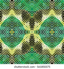 Endless abstract color engraving pattern. Texture for certificate or diploma, currency and money design. Single-leaf woodcut, xylography, printmaking. Vector Illustration