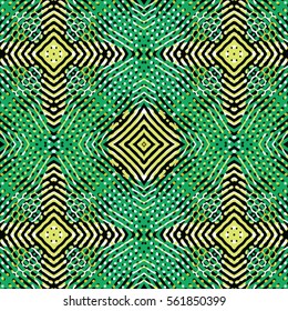Endless abstract color engraving pattern. Texture for certificate or diploma, currency and money design. Single-leaf woodcut, xylography, printmaking. Vector Illustration