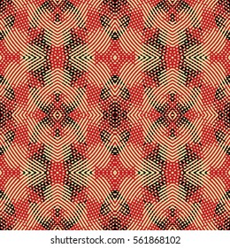 Endless abstract color engraving pattern. Texture for certificate or diploma, currency and money design. Single-leaf woodcut, xylography, printmaking. Vector Illustration