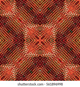 Endless abstract color engraving pattern. Texture for certificate or diploma, currency and money design. Single-leaf woodcut, xylography, printmaking. Vector Illustration