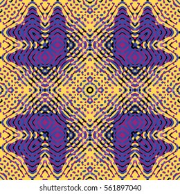 Endless abstract color engraving pattern. Texture for certificate or diploma, currency and money design. Single-leaf woodcut, xylography, printmaking. Vector Illustration