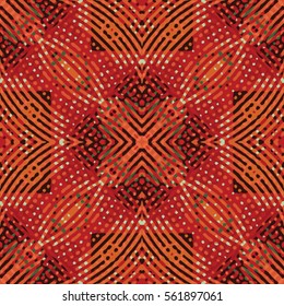 Endless abstract color engraving pattern. Texture for certificate or diploma, currency and money design. Single-leaf woodcut, xylography, printmaking. Vector Illustration