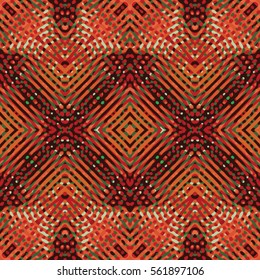 Endless abstract color engraving pattern. Texture for certificate or diploma, currency and money design. Single-leaf woodcut, xylography, printmaking. Vector Illustration