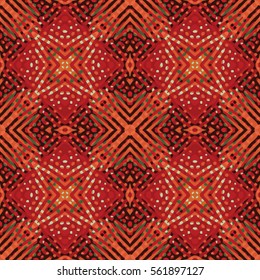 Endless abstract color engraving pattern. Texture for certificate or diploma, currency and money design. Single-leaf woodcut, xylography, printmaking. Vector Illustration
