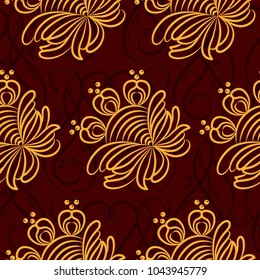 Endless abstract pattern. Background texture.  Vector illustration.