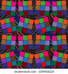 Endless abstract pattern. Background texture.  Vector illustration.