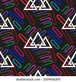 Endless abstract pattern. Background texture.  Vector illustration.