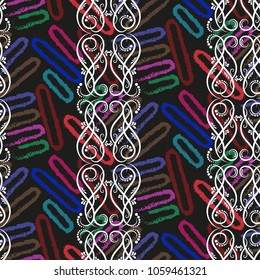 Endless abstract pattern. Background texture.  Vector illustration.