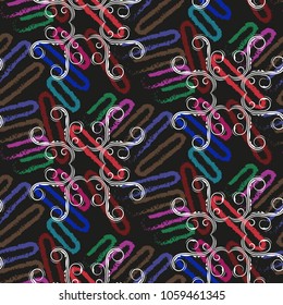 Endless abstract pattern. Background texture.  Vector illustration.