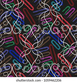 Endless abstract pattern. Background texture.  Vector illustration.