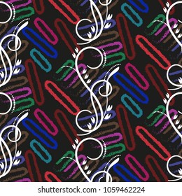 Endless abstract pattern. Background texture.  Vector illustration.