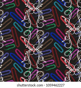 Endless abstract pattern. Background texture.  Vector illustration.