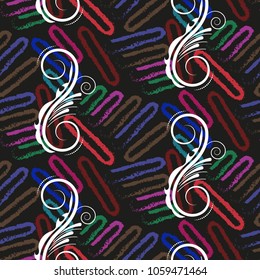 Endless abstract pattern. Background texture.  Vector illustration.