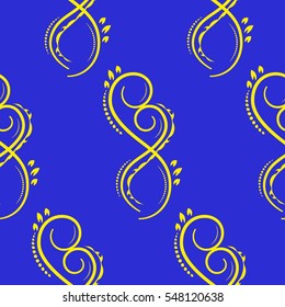 Endless abstract pattern. Background texture.  Vector illustration.