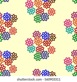 Endless abstract pattern. Background texture.  Vector illustration.