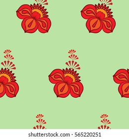 Endless abstract pattern. Background texture.  Vector illustration.