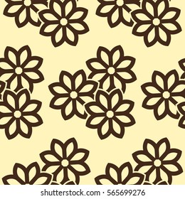 Endless abstract pattern. Background texture.  Vector illustration.