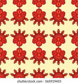 Endless abstract pattern. Background texture.  Vector illustration.