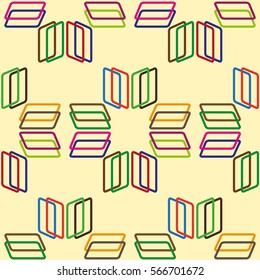 Endless abstract pattern. Background texture.  Vector illustration.