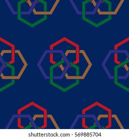 Endless abstract pattern. Background texture.  Vector illustration.