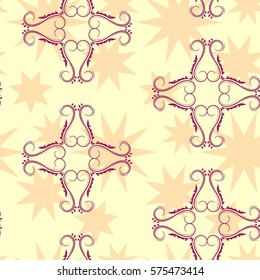 Endless abstract pattern. Background texture.  Vector illustration.