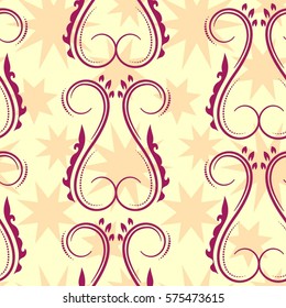 Endless abstract pattern. Background texture.  Vector illustration.