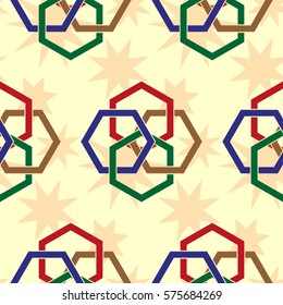Endless abstract pattern. Background texture.  Vector illustration.