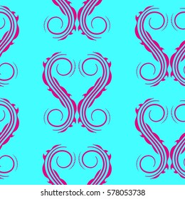 Endless abstract pattern. Background texture.  Vector illustration.