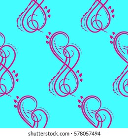 Endless abstract pattern. Background texture.  Vector illustration.
