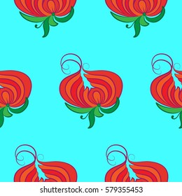 Endless abstract pattern. Background texture.  Vector illustration.